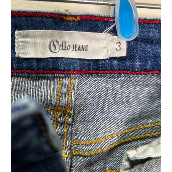 Distressed Plaid Patch Skinny Jeans By Cello Denim Trendsetter Street Style - Picture 4 of 10